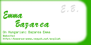 emma bazarea business card